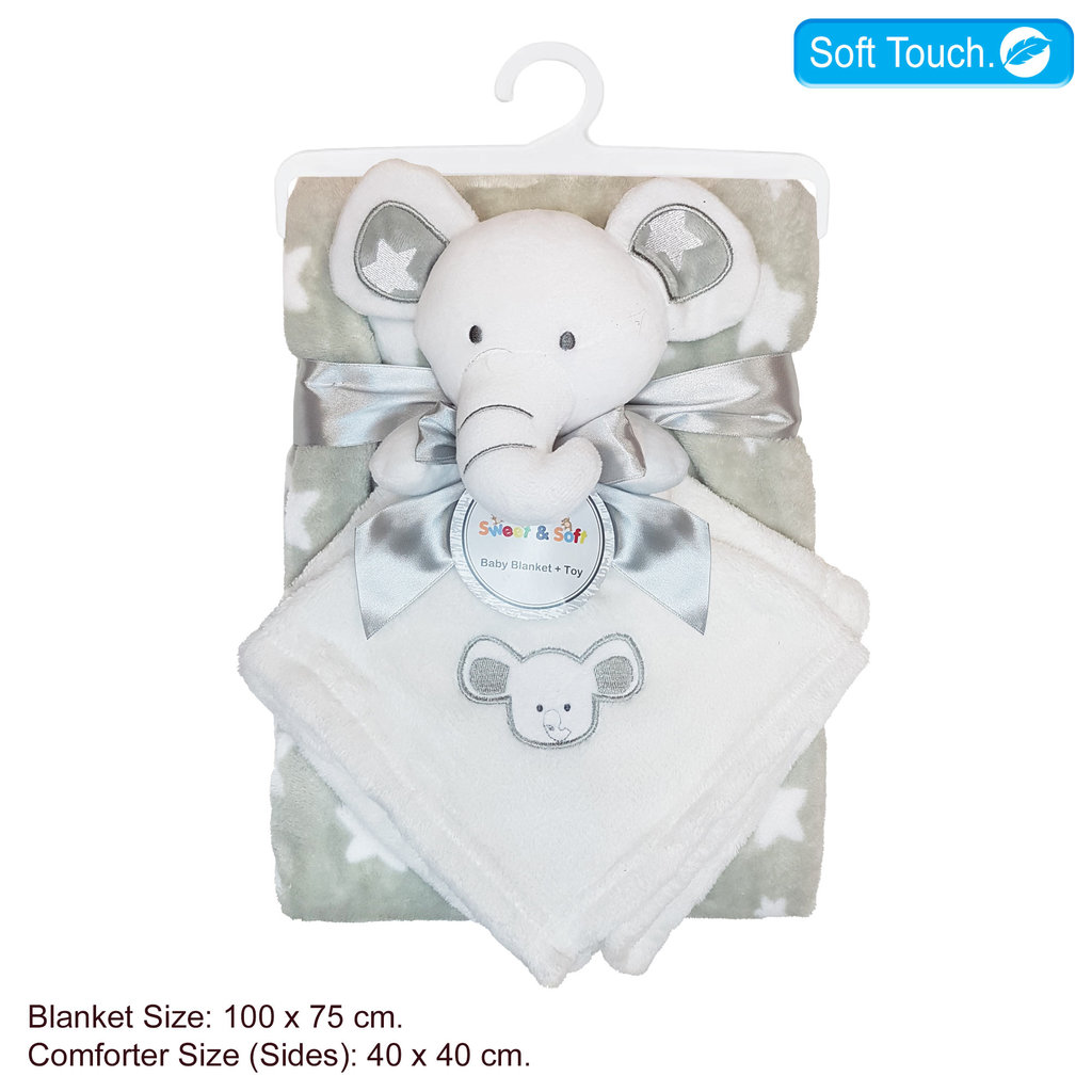 Baby Bow Blanket & Comforter 75 x 100cms