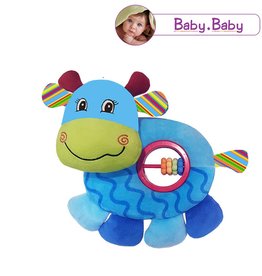 Baby Bow Baby Cow Belly Rattle Toy