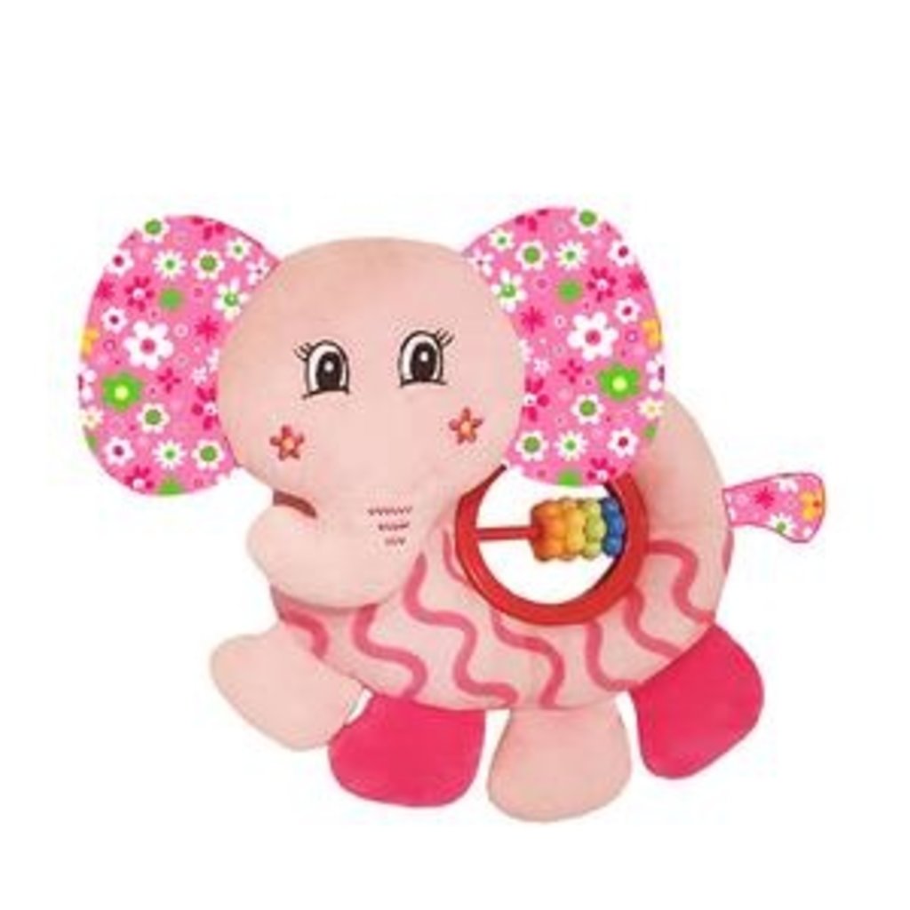 Baby Bow Baby Elephant Belly Rattle Toy