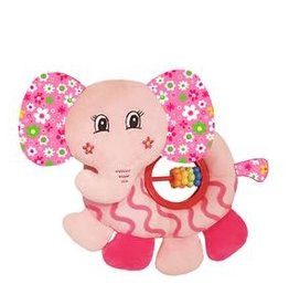 Baby Bow Baby Elephant Belly Rattle Toy