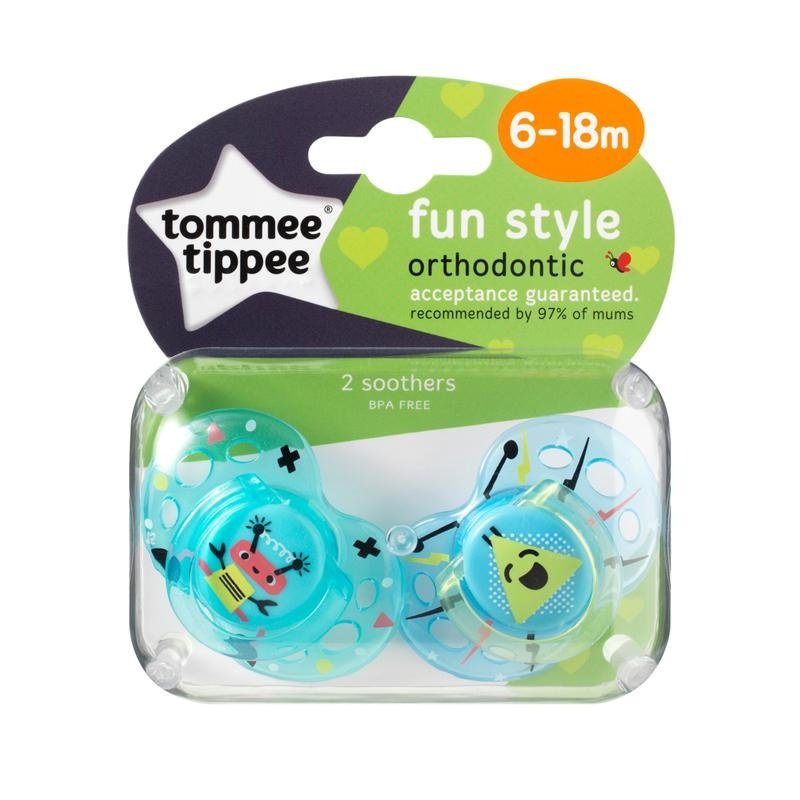 Tommee Tippee Tommee Tippee Fun Air Soother 6-18m 2pk