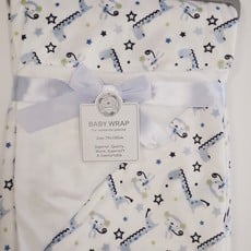 Snuggle Baby Wrap - Blue Giraffe