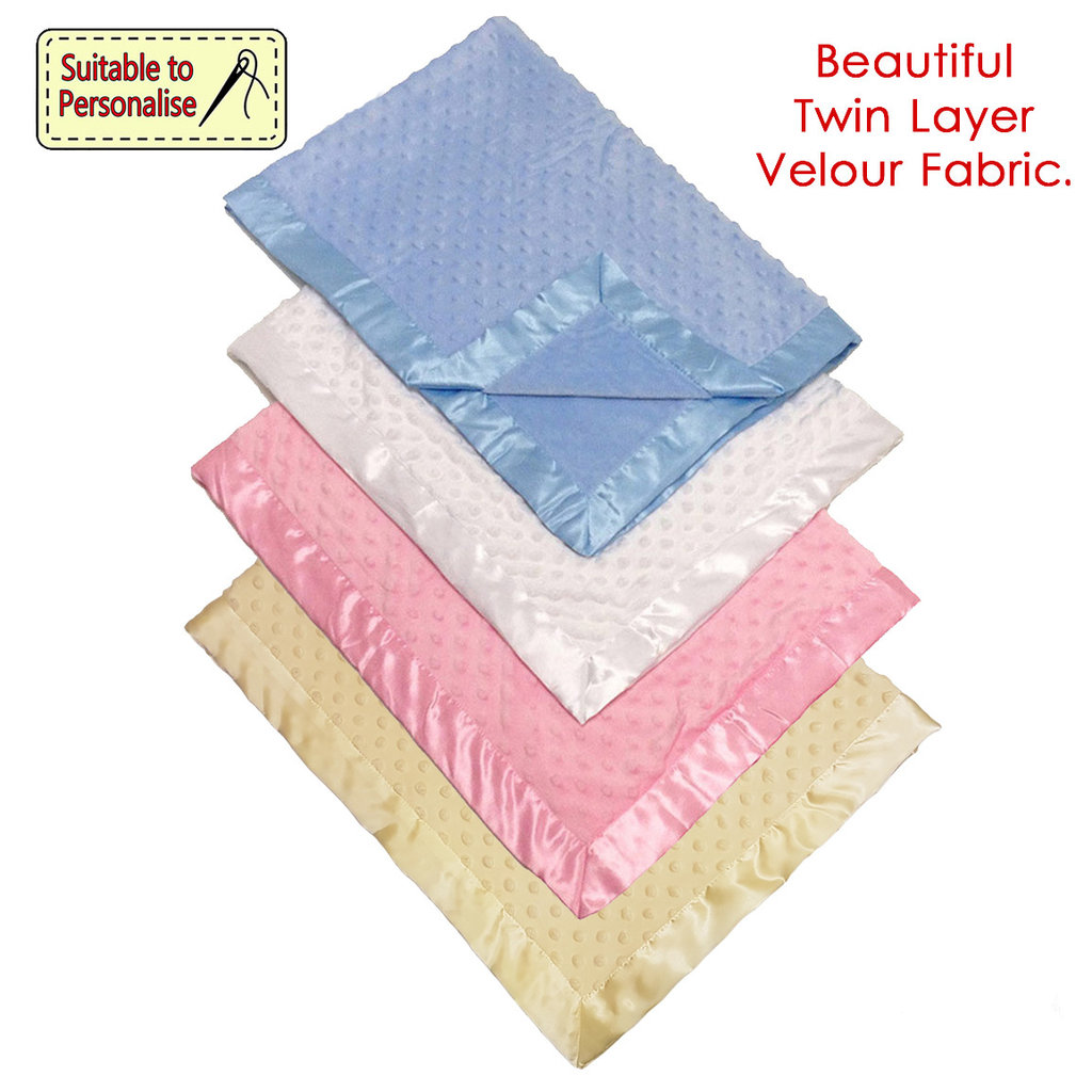 Velour Dimple Blanket-Pink