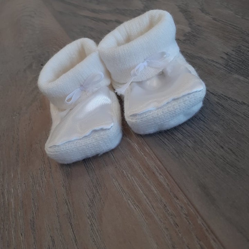 Christening Satin Soft Bootie