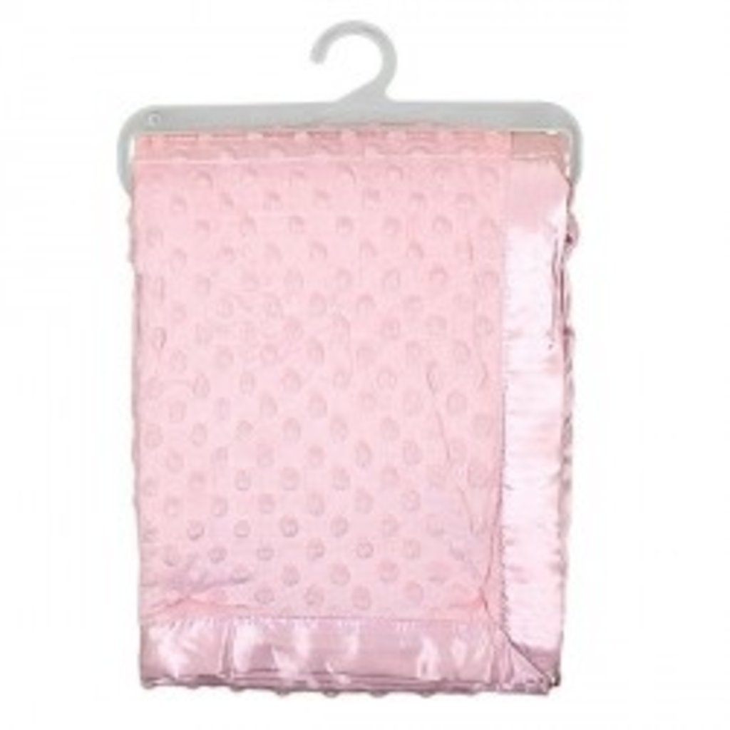 Velour Dimple Blanket-Pink