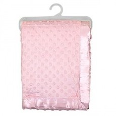 Velour Dimple Blanket-Pink