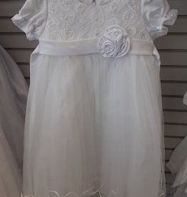 Rose Bud Christening Gown 0-6mth