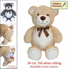 Bear with Tie Brown
