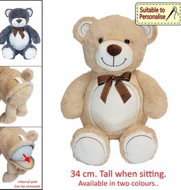 Bear with Tie Brown