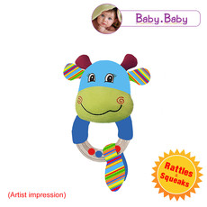 Baby Bow Baby Cow Bead Rattle