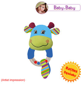 Baby Bow Baby Cow Bead Rattle