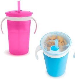 Munchkin Sippy Straw Cup & Snack Catcher -12m+