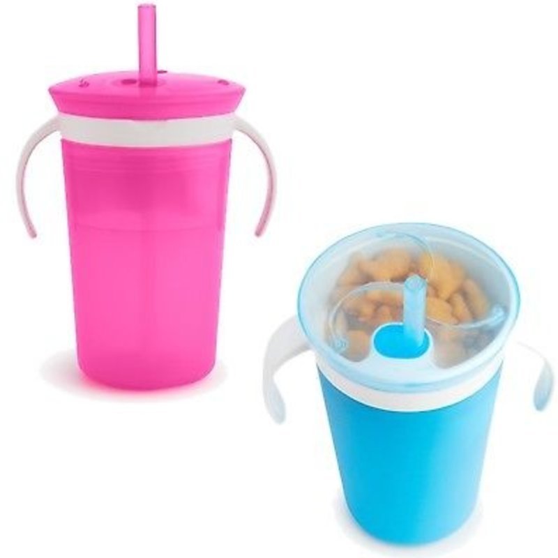 Munchkin Sippy Straw Cup & Snack Catcher -12m+