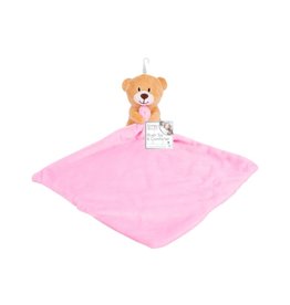 Plush Bear Comforter- Pink