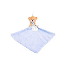 Plush Bear Comforter - Blue