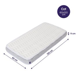 Clevamama Clevafoam Pocket Sprung Mattress 60 x 120 Cot Size