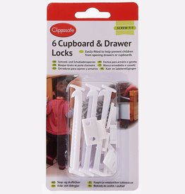 Clippasafe Clippasafe  Cupboard & Drawer Locks 6pk