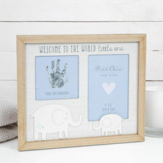 Petit Cheri Hand Print & Photo Frame 4" x 6" Blue
