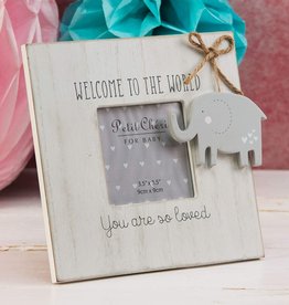 'Petit Cheri' Frame Welcome To The World 3.5" x 3.5"