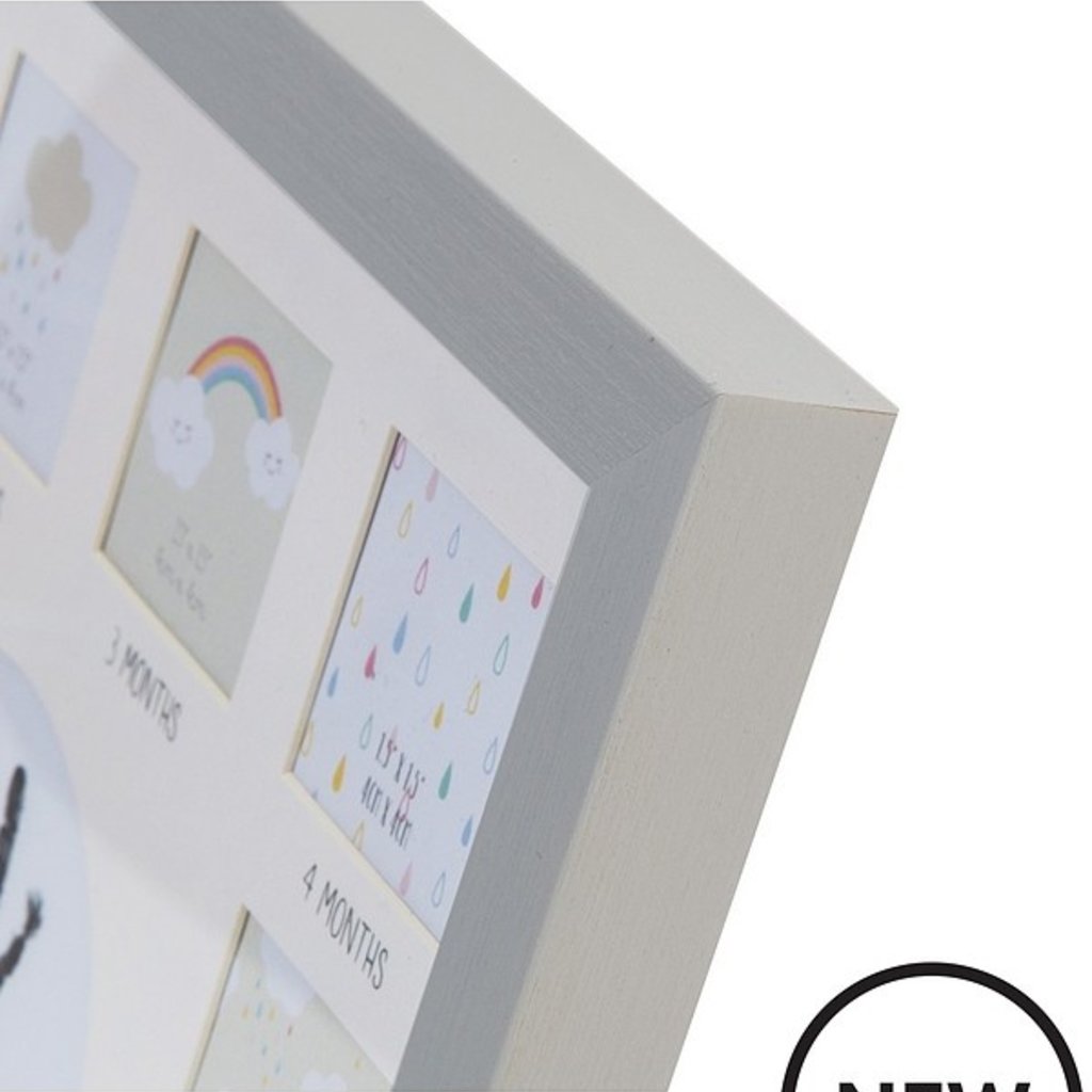 Celebrations Multi Aperture Frame Grey w/ Ink Pad