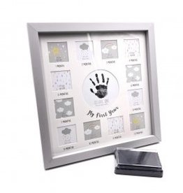Celebrations Multi Aperture Frame Grey w/ Ink Pad