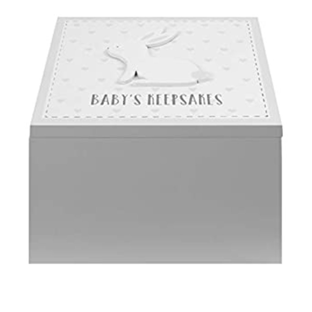 'Petit Cheri' Grey Rabbit Keepsake Box