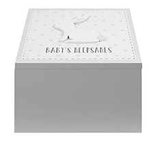 'Petit Cheri' Grey Rabbit Keepsake Box