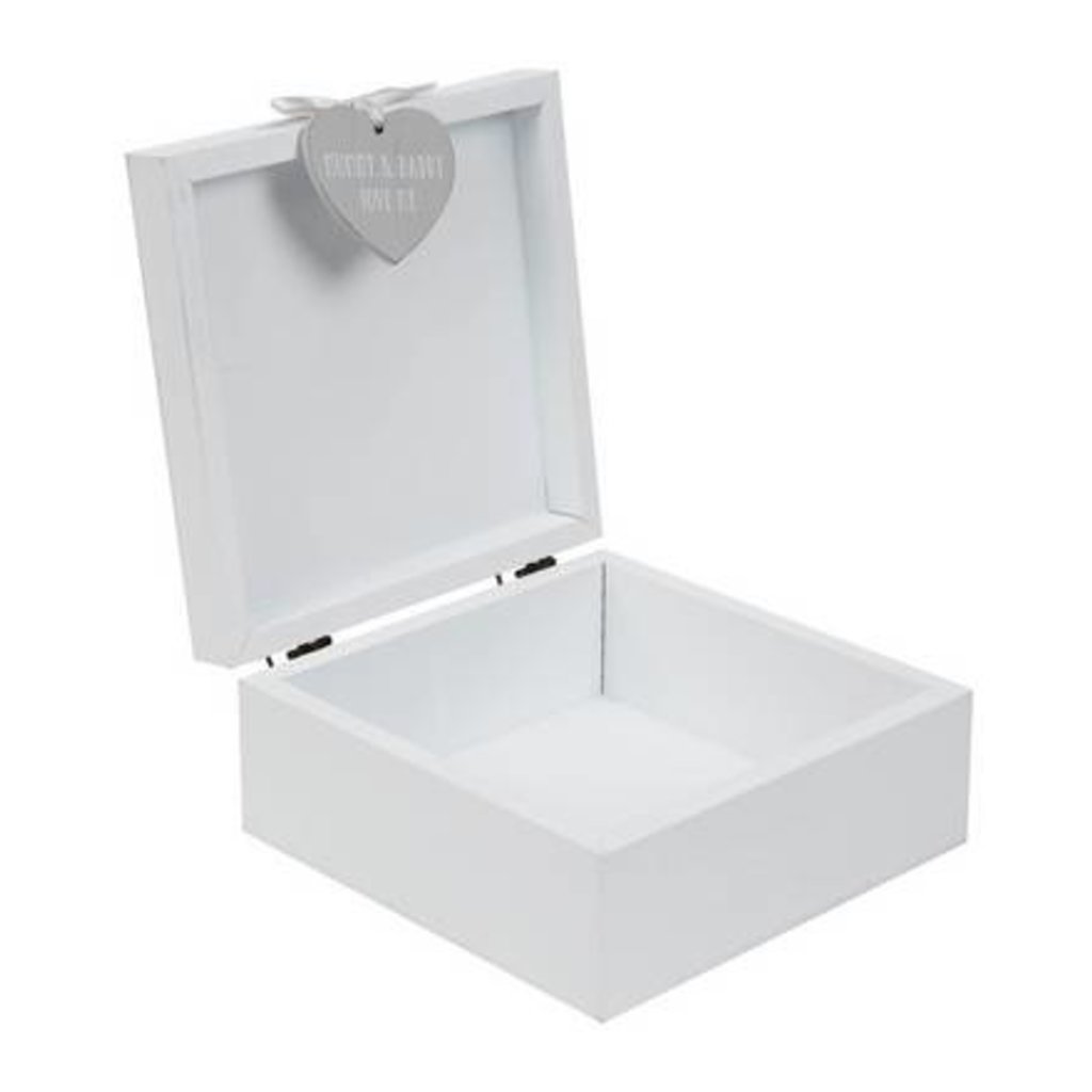 'Petit Cheri' Grey Rabbit Keepsake Box