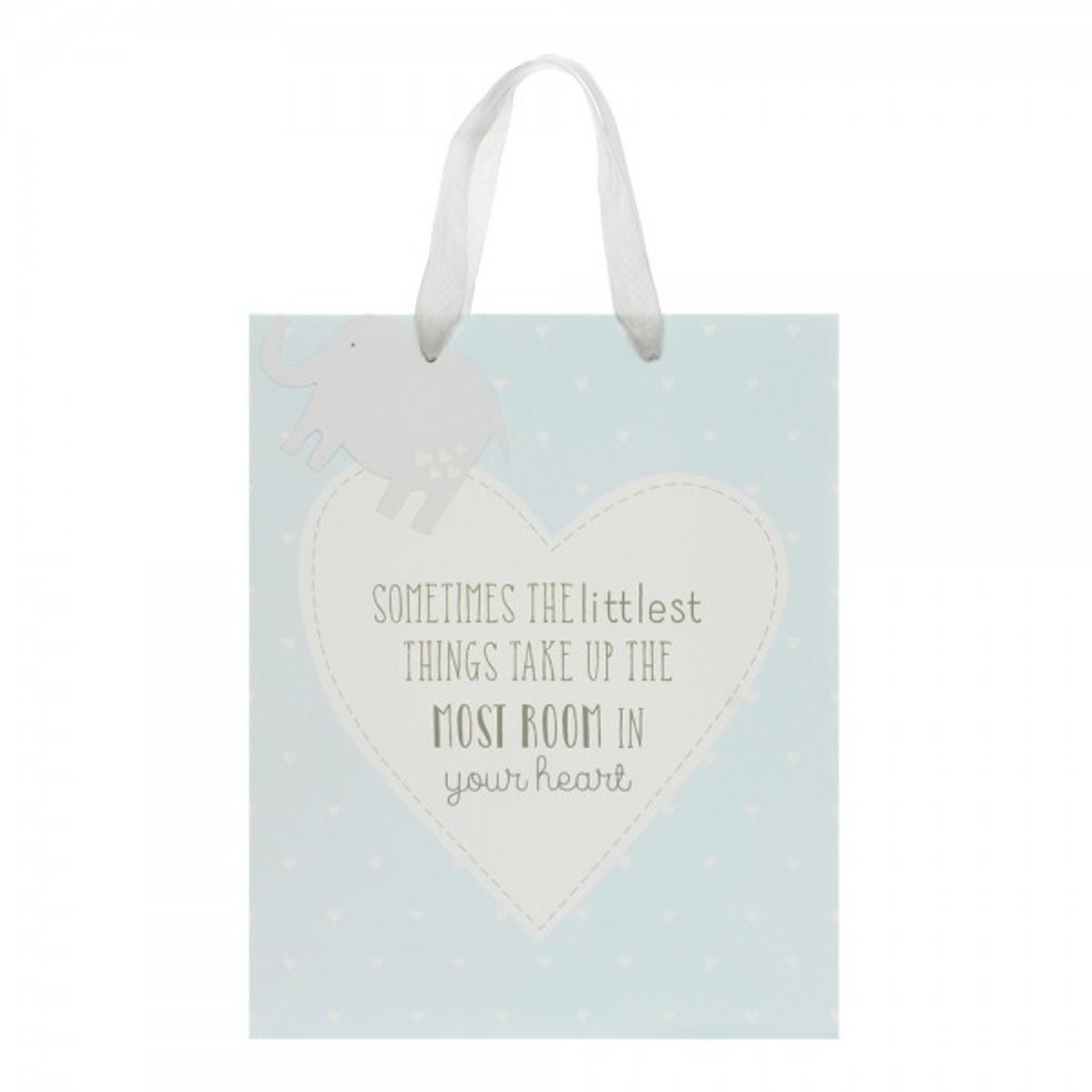 Petit Cheri 'Little Things' Large Blue Gift Bag