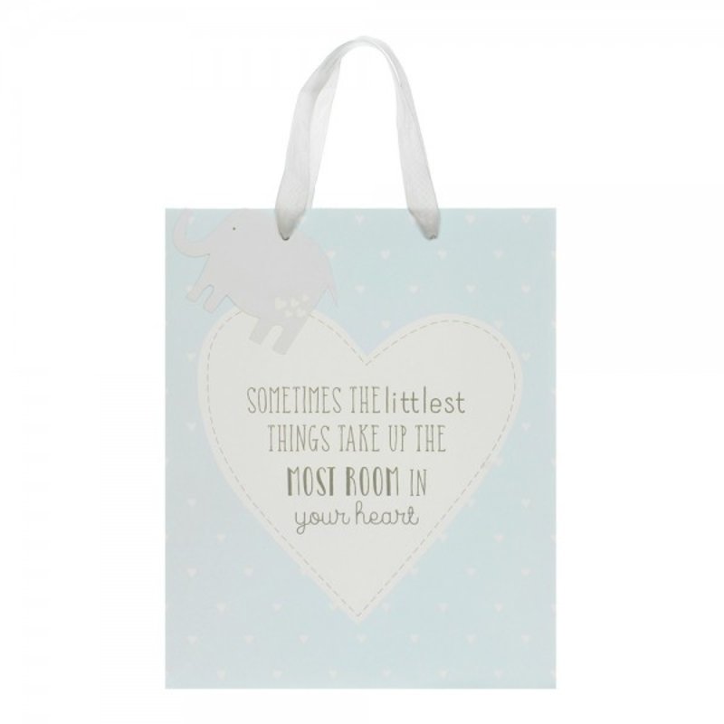 Petit Cheri 'Little Things' Large Blue Gift Bag