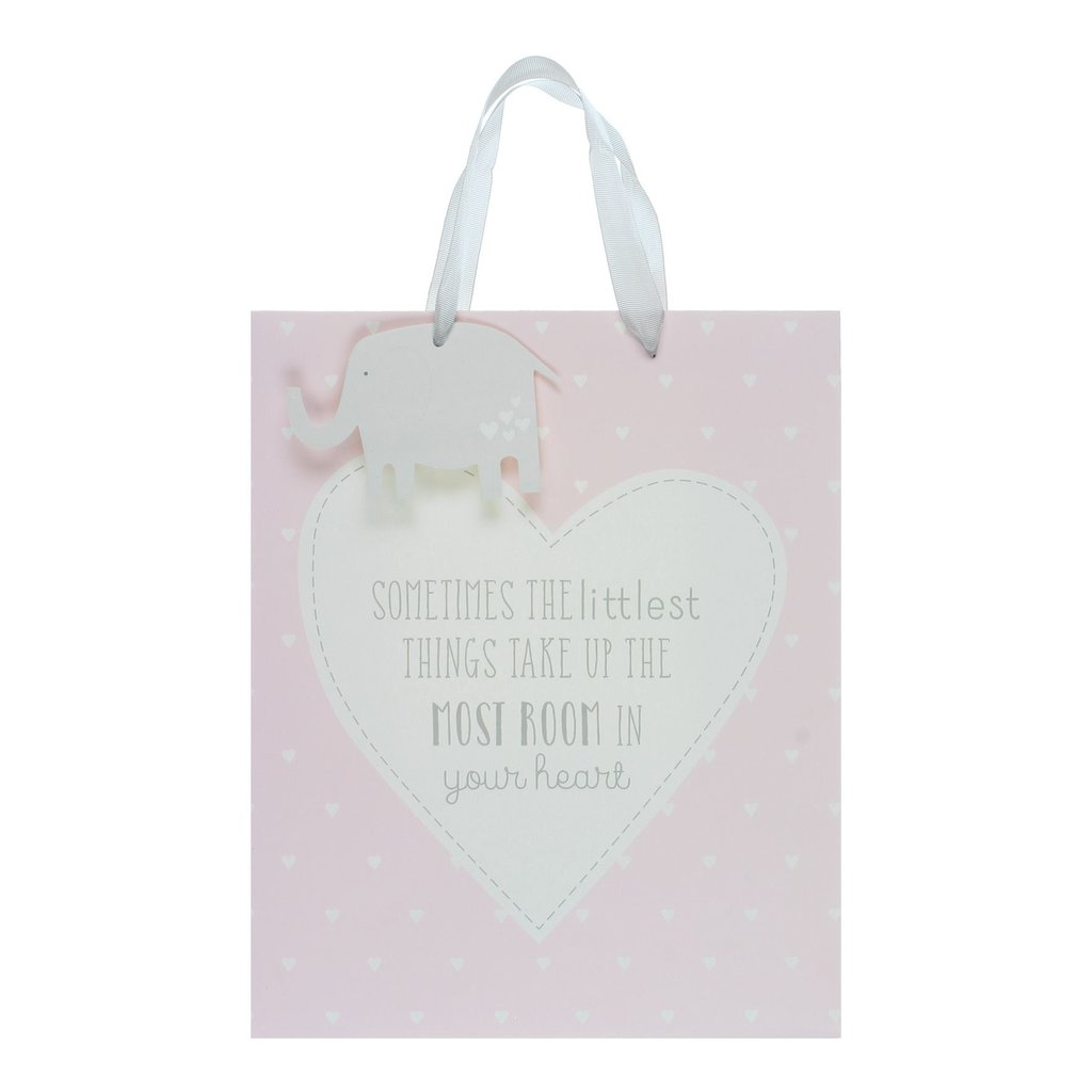 Petit Cheri 'Little Things' Large Pink Gift Bag