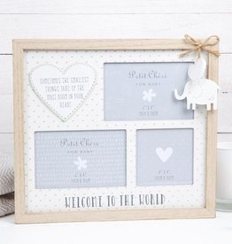 Petit Cheri Multi Aperture Photo Frame- Welcome