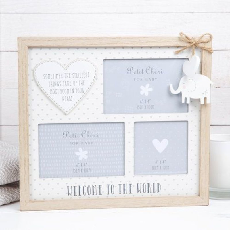 Petit Cheri Multi Aperture Photo Frame- Welcome