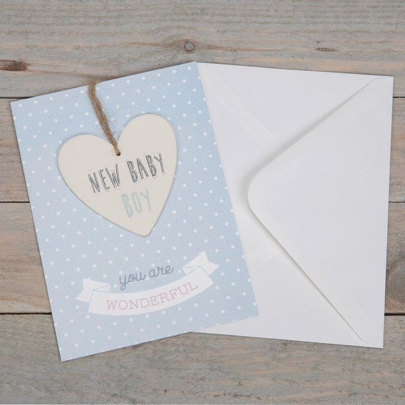 Greeting Card & Plaque- New Baby Boy