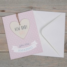 Greeting Card & Plaque- New Baby Girl