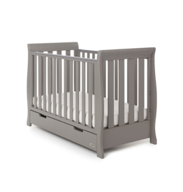 Obaby Obaby - Stamford Mini Sleigh Cot Bed - Taupe Grey