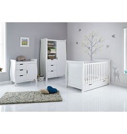 Obaby Obaby Stamford Classic 3 Piece Room Set - White