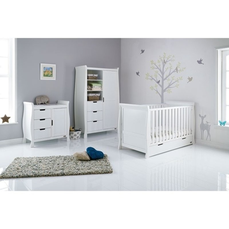 Obaby Obaby Stamford Classic 3 Piece Room Set - White
