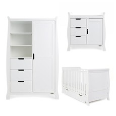Obaby Obaby Stamford Classic 3 Piece Room Set - White