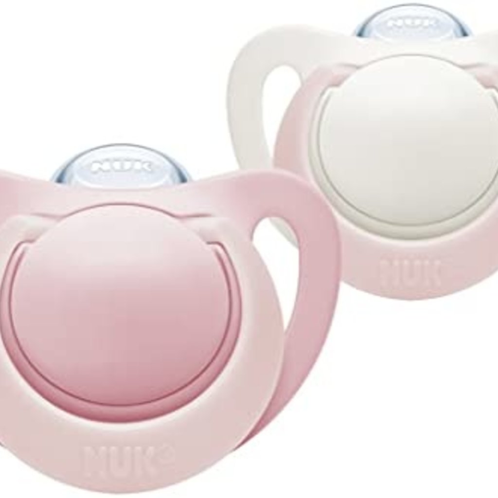 Nuk NUK Genius Silicone Soother Pink 6-18m 2pk