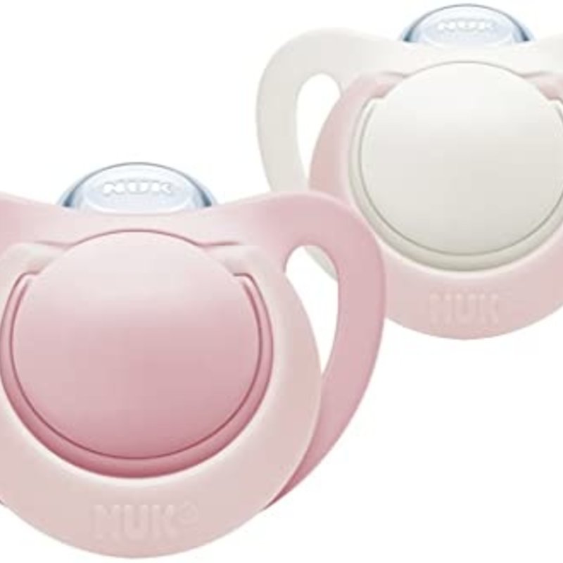 Nuk NUK Genius Silicone Soother Pink 6-18m 2pk