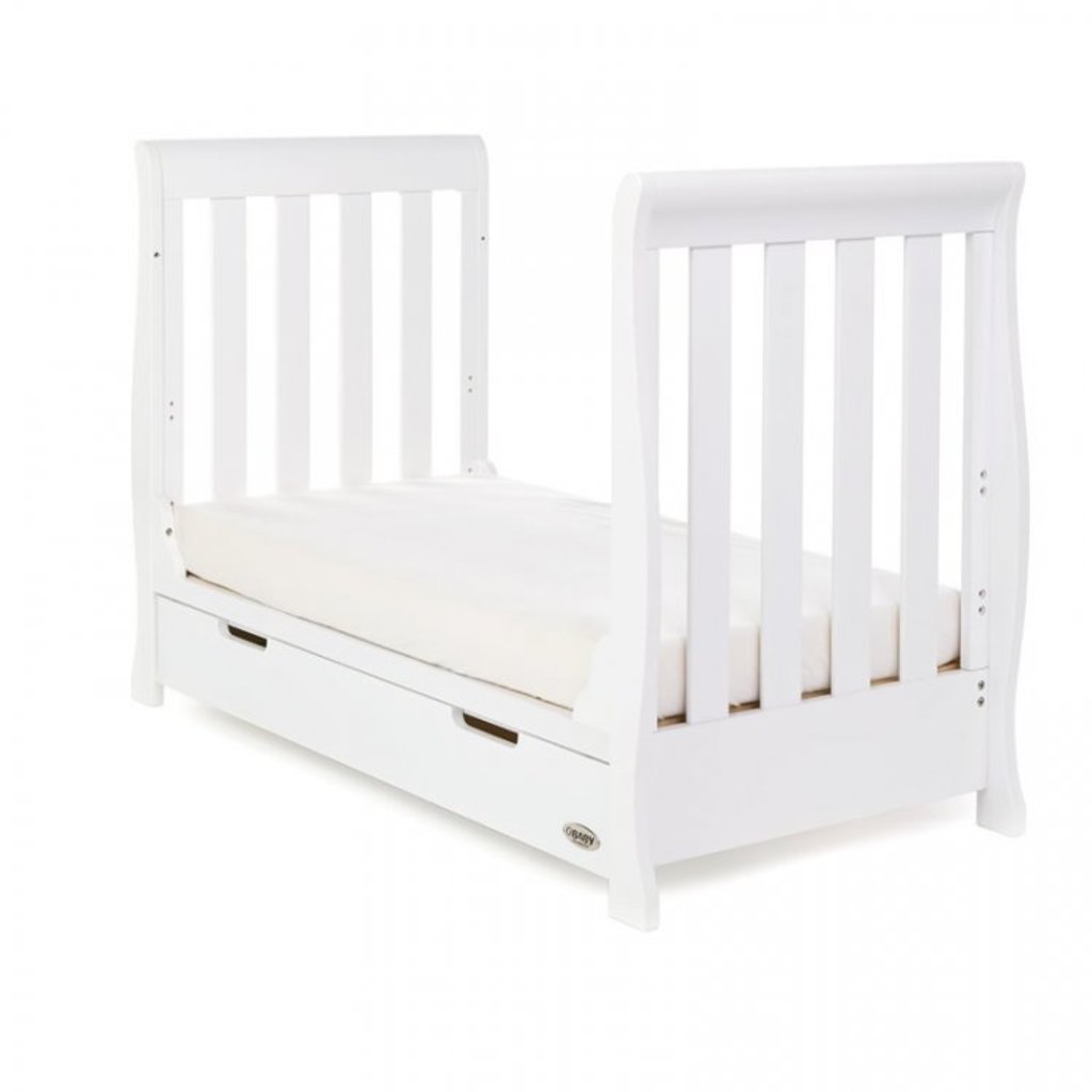 Obaby Obaby Stamford Mini Sleigh 2 Piece Room Set - White