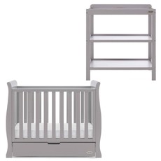 Obaby Obaby Stamford Space Saver 2 Piece Room Set - Warm Grey