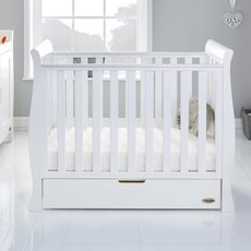 Obaby Stamford Space Saver Sleigh 3 Piece Room Set – White