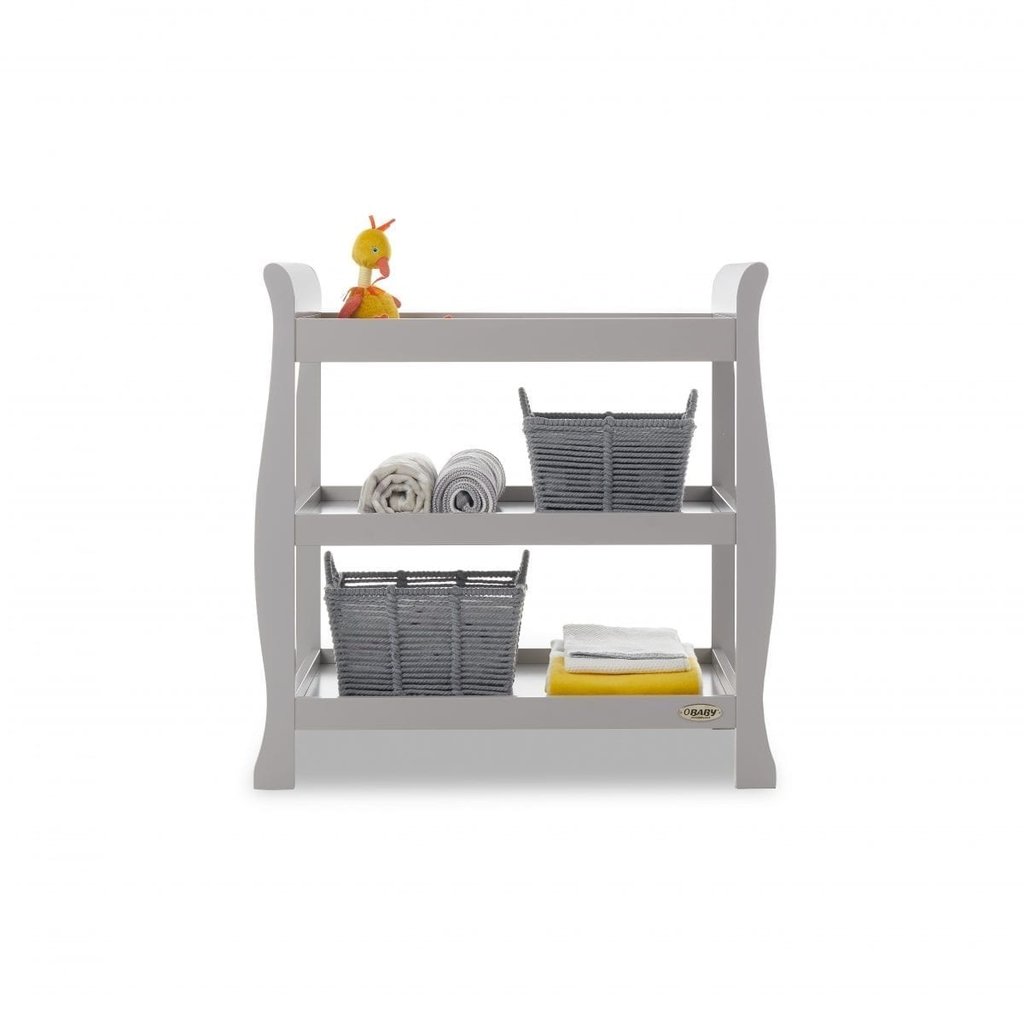 Obaby Stamford Space Saver Sleigh 3 Piece Room Set – Warm Grey