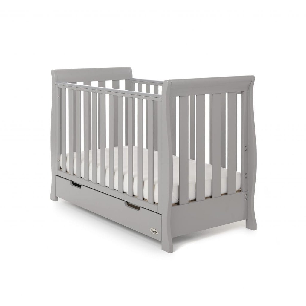 Obaby Obaby Stamford Mini Sleigh 2 Piece Room Set - Warm Grey