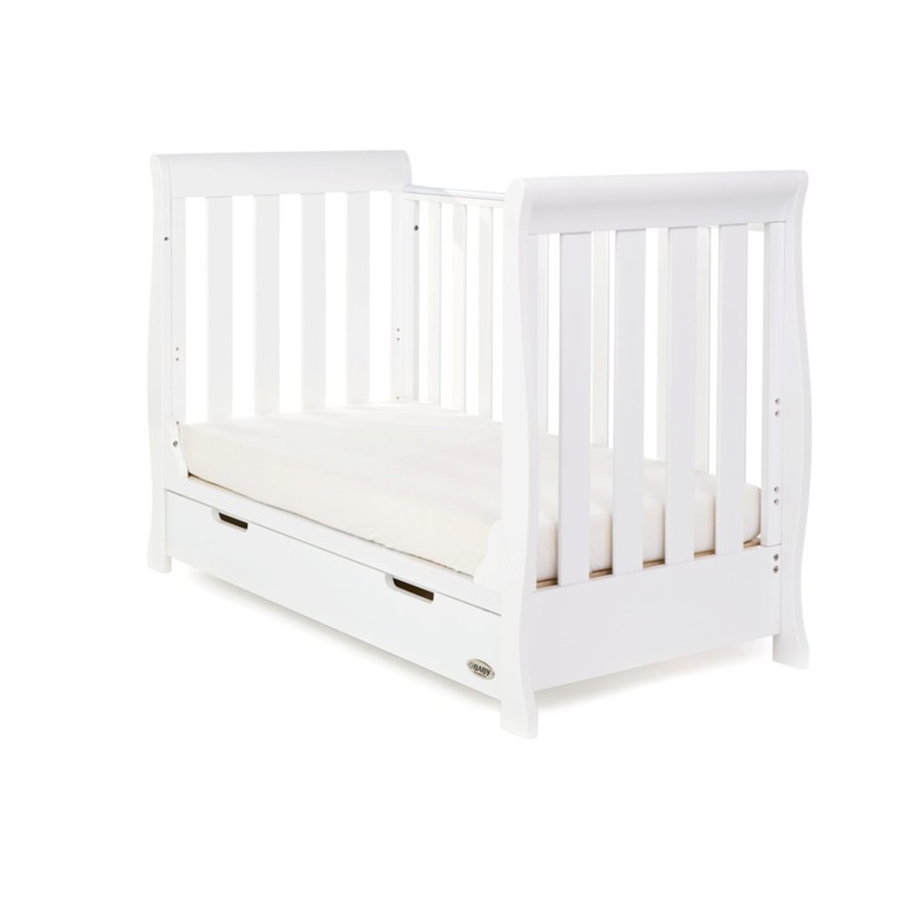 Obaby Obaby Stamford Mini Sleigh 3 Piece Room Set - White