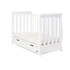 Obaby Obaby Stamford Mini Sleigh 3 Piece Room Set - White