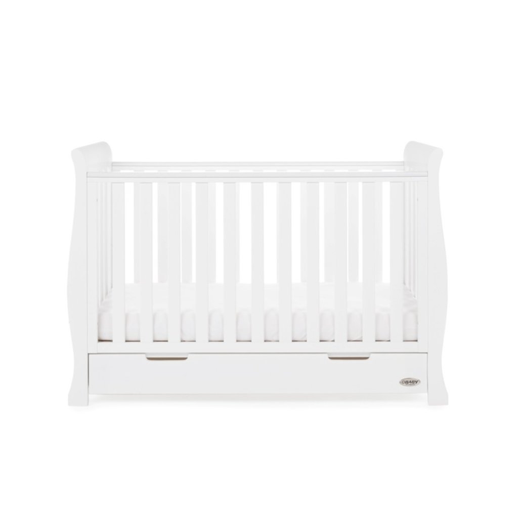 Obaby Obaby Stamford Mini Sleigh 3 Piece Room Set - White