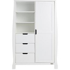 Obaby Obaby Stamford Mini Sleigh 3 Piece Room Set - White